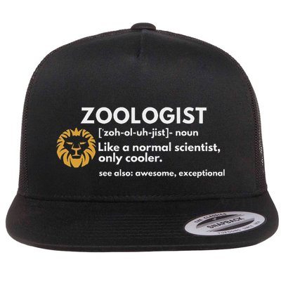 Zoologist Definition Funny Zoology Science Flatbill Hat