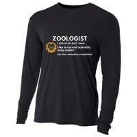 Zoologist Definition Funny Zoology Science Cooling Performance Long Sleeve Crew