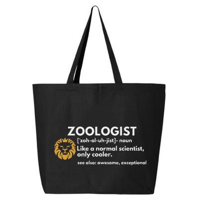 Zoologist Definition Funny Zoology Science 25L Jumbo Tote