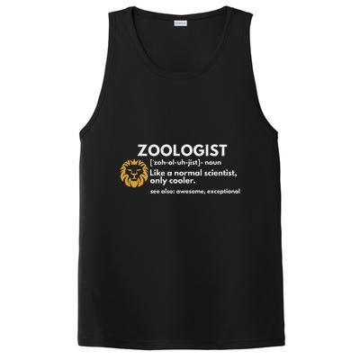 Zoologist Definition Funny Zoology Science PosiCharge Competitor Tank