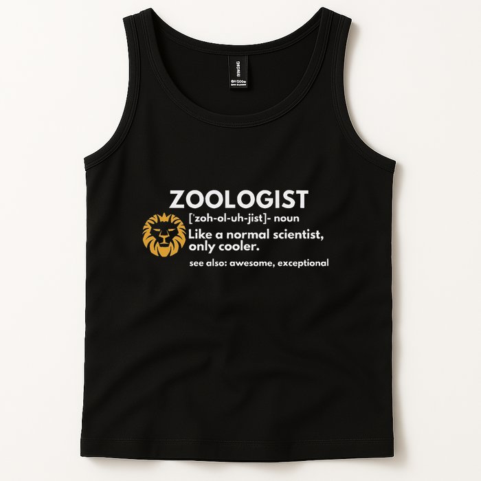 Zoologist Definition Funny Zoology Science Tank Top