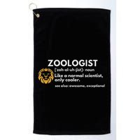 Zoologist Definition Funny Zoology Science Golf Towel