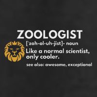 Zoologist Definition Funny Zoology Science Golf Towel