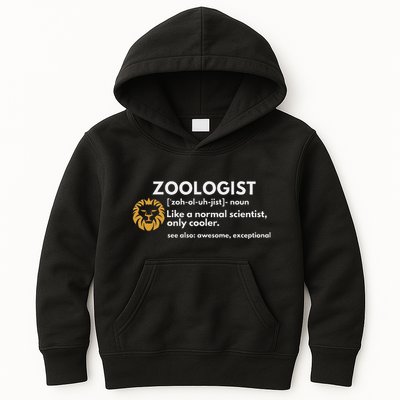 Zoologist Definition Funny Zoology Science Kids Hoodie