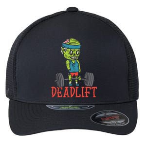 Zombie Deadlift Funny Gym Halloween Workout Flexfit Unipanel Trucker Cap