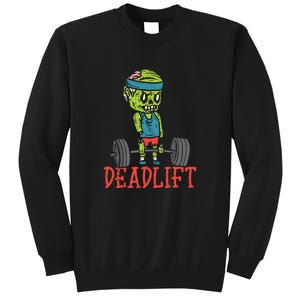 Zombie Deadlift Funny Gym Halloween Workout Sweatshirt