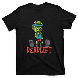 Zombie Deadlift Funny Gym Halloween Workout T-Shirt