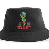 Zombie Deadlift Funny Gym Halloween Workout Sustainable Bucket Hat