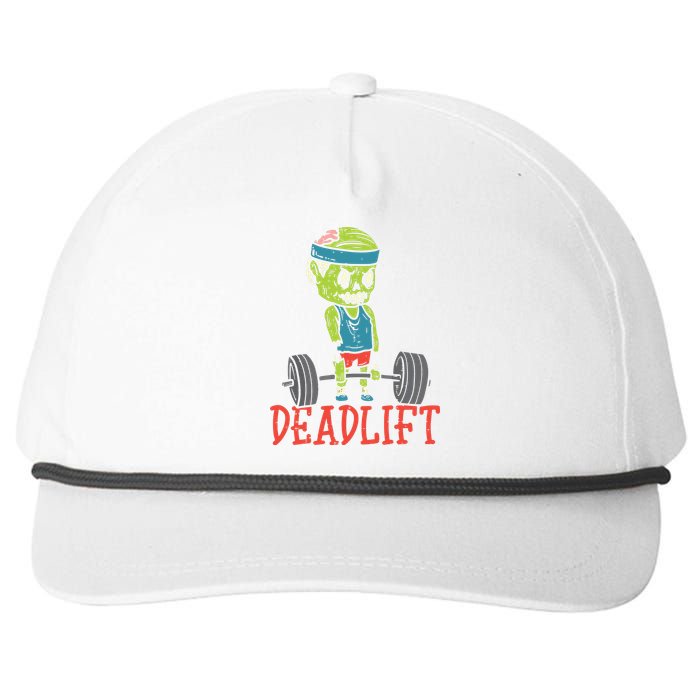 Zombie Deadlift Funny Gym Halloween Workout Snapback Five-Panel Rope Hat