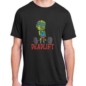 Zombie Deadlift Funny Gym Halloween Workout Adult ChromaSoft Performance T-Shirt