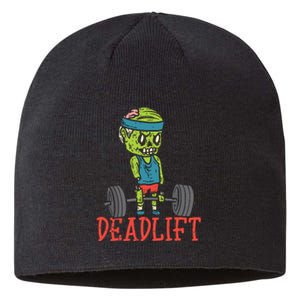 Zombie Deadlift Funny Gym Halloween Workout Sustainable Beanie