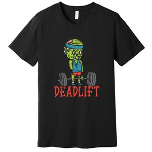 Zombie Deadlift Funny Gym Halloween Workout Premium T-Shirt