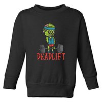 Zombie Deadlift Funny Gym Halloween Workout Toddler Sweatshirt