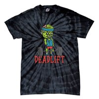 Zombie Deadlift Funny Gym Halloween Workout Tie-Dye T-Shirt