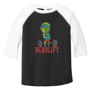 Zombie Deadlift Funny Gym Halloween Workout Toddler Fine Jersey T-Shirt