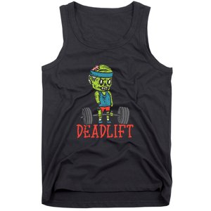 Zombie Deadlift Funny Gym Halloween Workout Tank Top