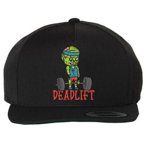 Zombie Deadlift Funny Gym Halloween Workout Wool Snapback Cap