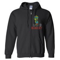 Zombie Deadlift Funny Gym Halloween Workout Full Zip Hoodie