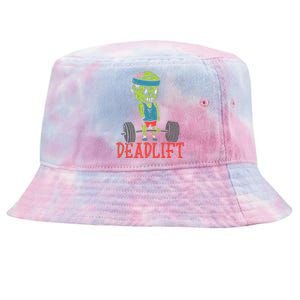 Zombie Deadlift Funny Gym Halloween Workout Tie-Dyed Bucket Hat