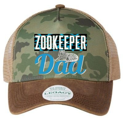 Zookeeper Dad Job Zookeepping Gift Legacy Tie Dye Trucker Hat