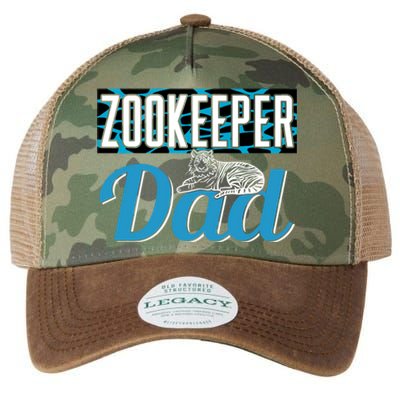 Zookeeper Dad Job Zookeepping Gift Legacy Tie Dye Trucker Hat