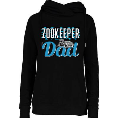 Zookeeper Dad Job Zookeepping Gift Womens Funnel Neck Pullover Hood