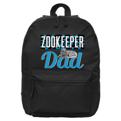 Zookeeper Dad Job Zookeepping Gift 16 in Basic Backpack