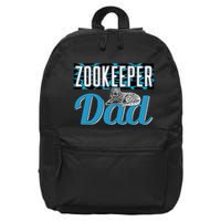 Zookeeper Dad Job Zookeepping Gift 16 in Basic Backpack