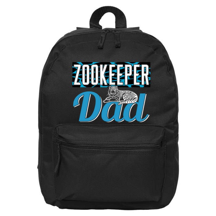 Zookeeper Dad Job Zookeepping Gift 16 in Basic Backpack