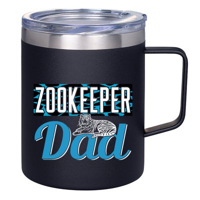 Zookeeper Dad Job Zookeepping Gift 12oz Stainless Steel Coffee Mug