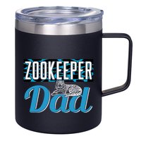 Zookeeper Dad Job Zookeepping Gift 12oz Stainless Steel Coffee Mug