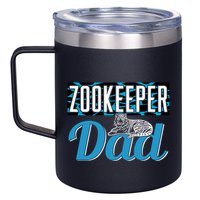 Zookeeper Dad Job Zookeepping Gift 12oz Stainless Steel Coffee Mug