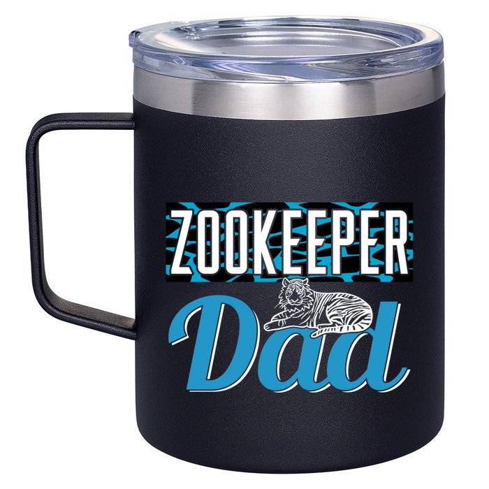 Zookeeper Dad Job Zookeepping Gift 12oz Stainless Steel Coffee Mug