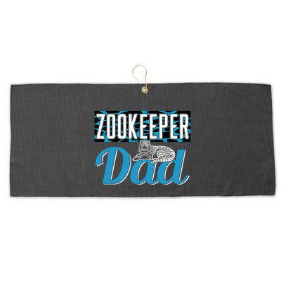 Zookeeper Dad Job Zookeepping Gift Large Microfiber Waffle Golf Towel