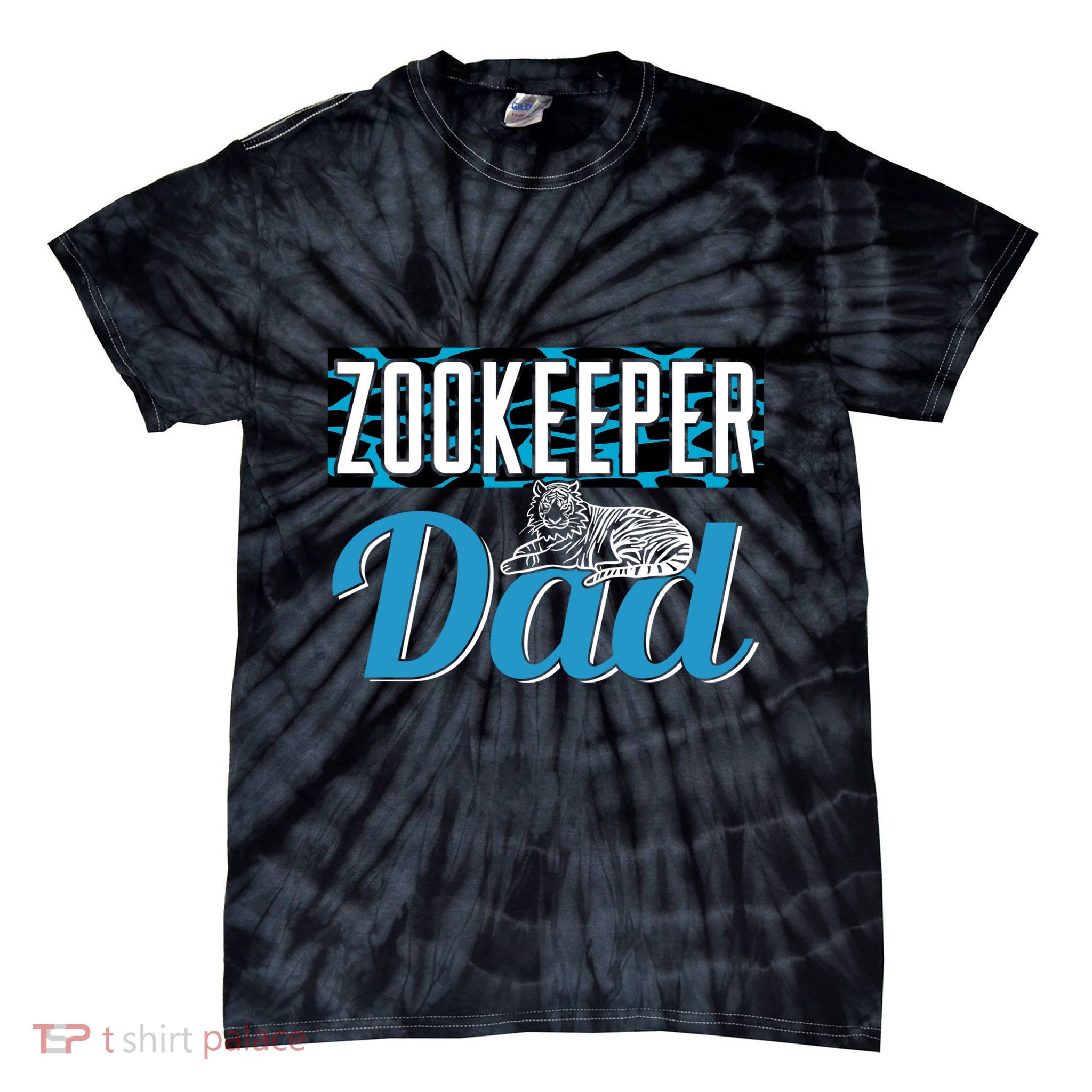 Zookeeper Dad Job Zookeepping Gift Tie-Dye T-Shirt