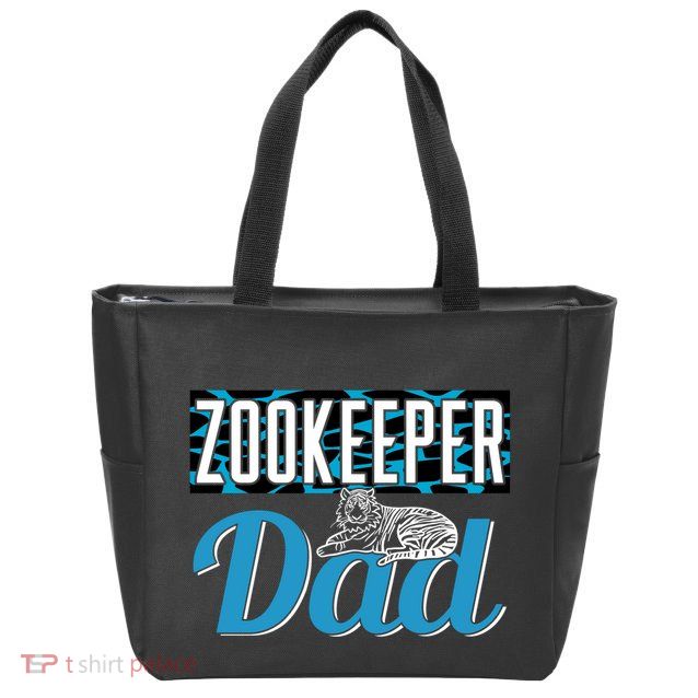 Zookeeper Dad Job Zookeepping Gift Zip Tote Bag