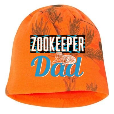 Zookeeper Dad Job Zookeepping Gift Kati - Camo Knit Beanie