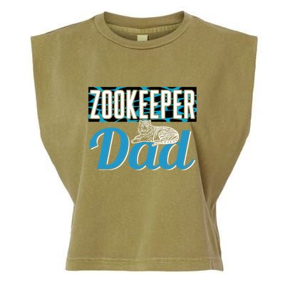Zookeeper Dad Job Zookeepping Gift Garment-Dyed Women's Muscle Tee