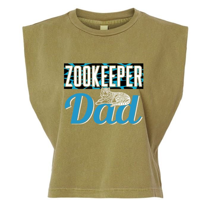 Zookeeper Dad Job Zookeepping Gift Garment-Dyed Women's Muscle Tee
