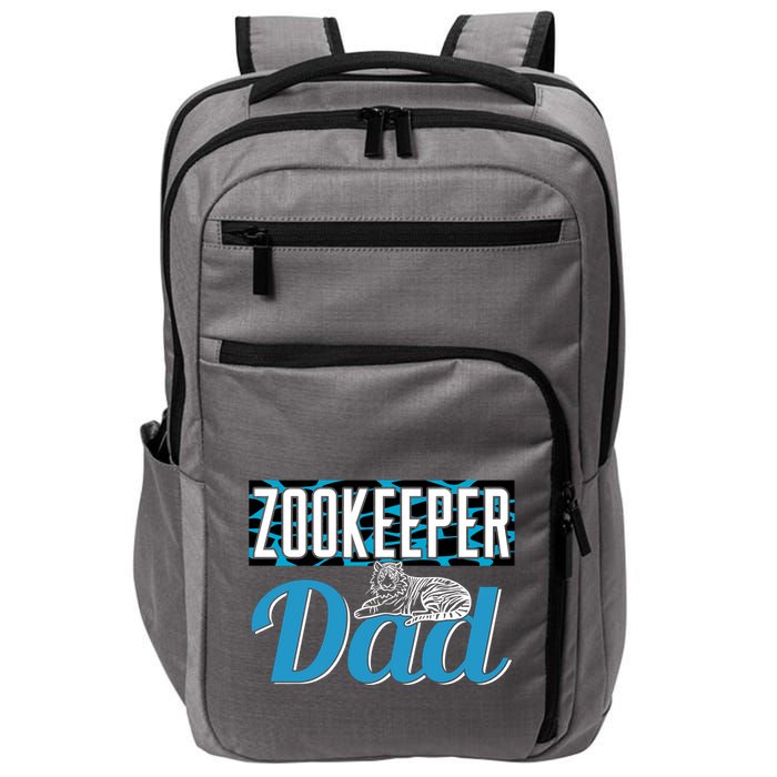 Zookeeper Dad Job Zookeepping Gift Impact Tech Backpack