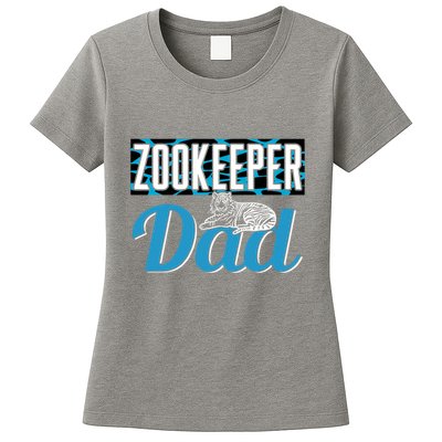 Zookeeper Dad Job Zookeepping Gift Womens T-Shirt