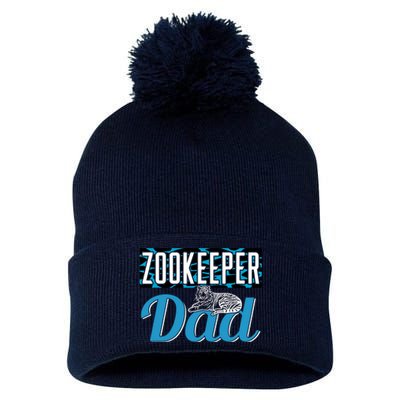 Zookeeper Dad Job Zookeepping Gift Pom Pom 12in Knit Beanie