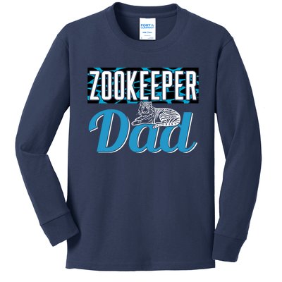 Zookeeper Dad Job Zookeepping Gift Kids Long Sleeve Shirt