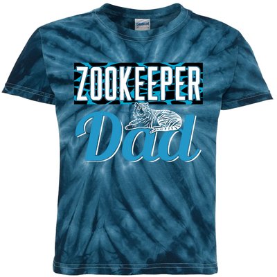 Zookeeper Dad Job Zookeepping Gift Kids Tie-Dye T-Shirt