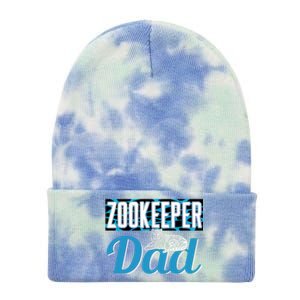 Zookeeper Dad Job Zookeepping Gift Tie Dye 12in Knit Beanie