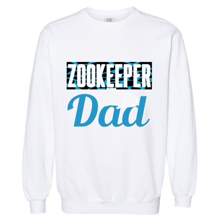 Zookeeper Dad Job Zookeepping Gift Garment-Dyed Sweatshirt