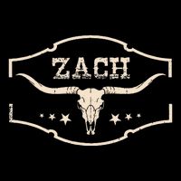 Zach Distressed Name Pride Zach Bull Skull And Leopard 80s Kids T-Shirt