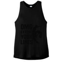 Zouk Dancer Omg Extend Your Lines Zouk Dancing Ladies PosiCharge Tri-Blend Wicking Tank