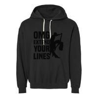 Zouk Dancer Omg Extend Your Lines Zouk Dancing Garment-Dyed Fleece Hoodie