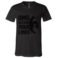 Zouk Dancer Omg Extend Your Lines Zouk Dancing V-Neck T-Shirt